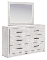 J&M Furniture - Ashley Furniture - Cayboni Dresser and Mirror - Dresser and Mirror / Whitewash - B3788B1